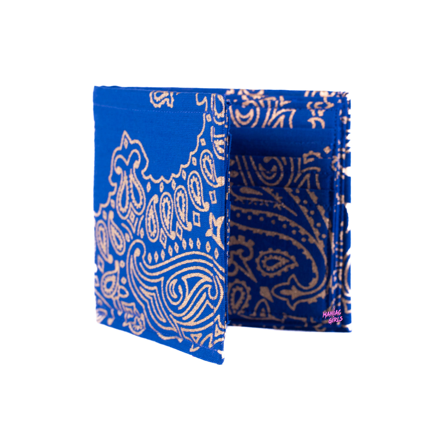 Bandanna Royal Blue and Gold Wallet