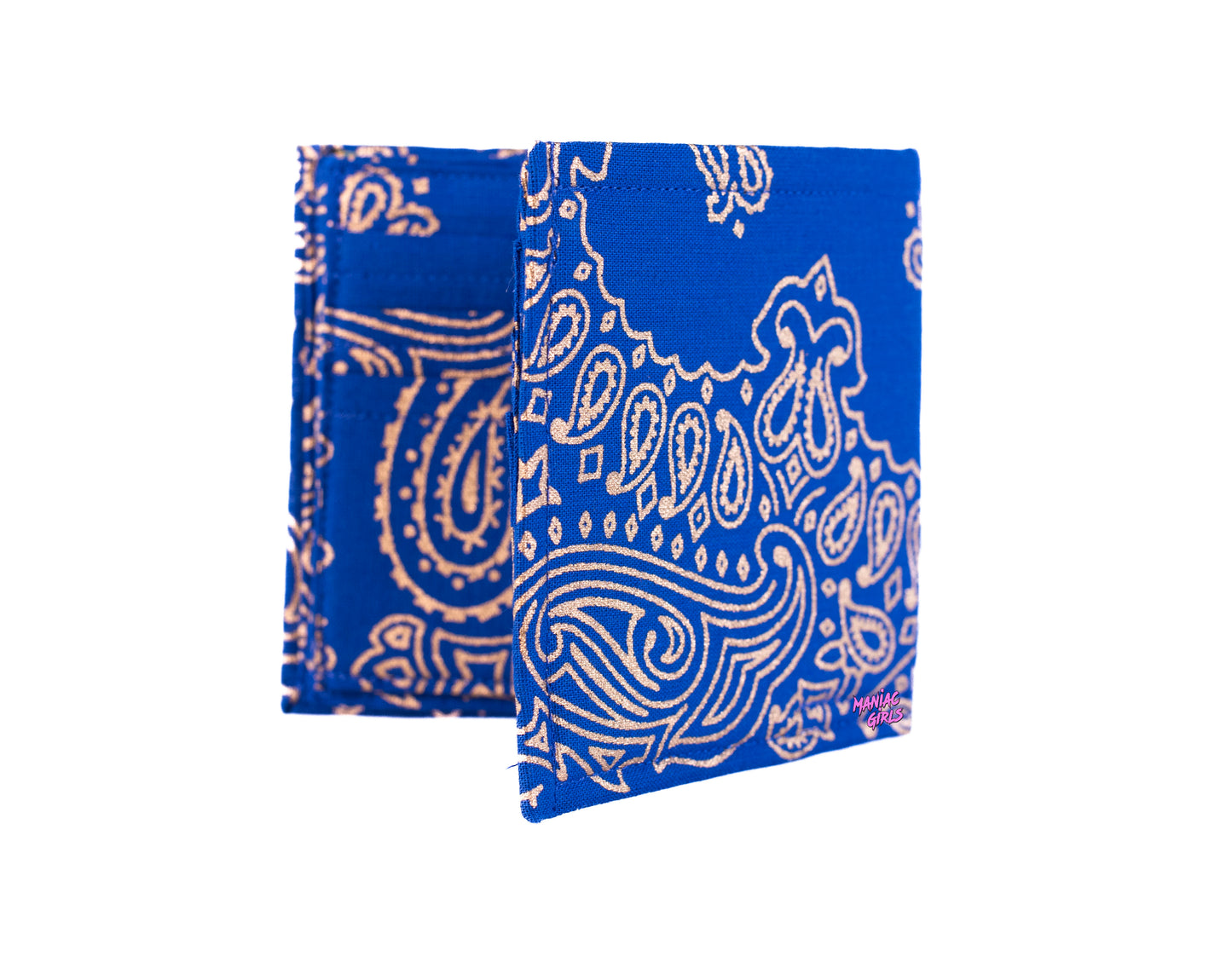 Bandanna Royal Blue and Gold Wallet