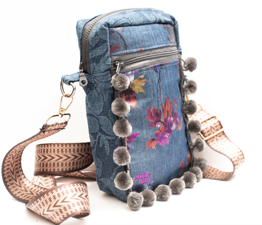 Mojave Blue Jean Crossbody Bag