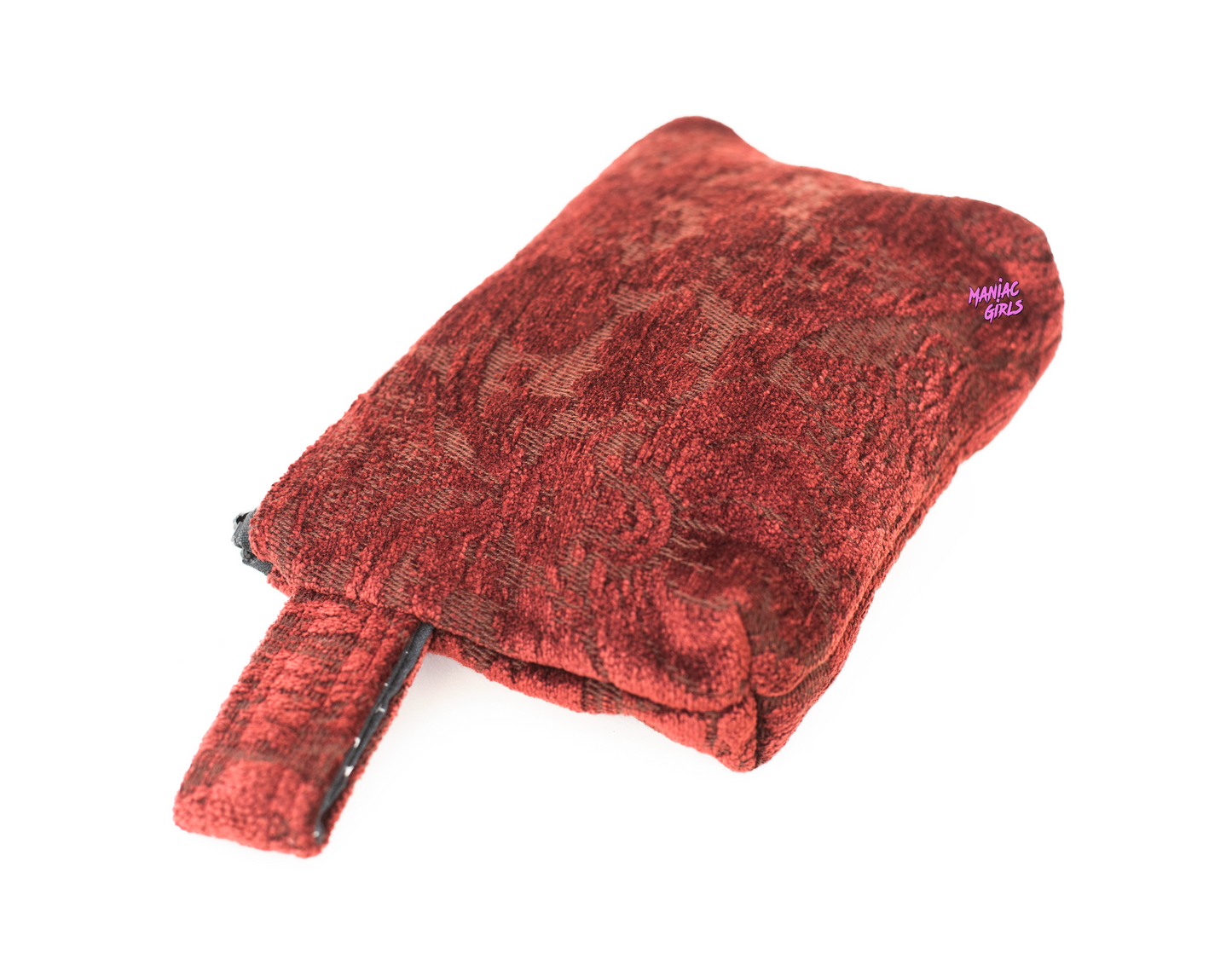 Vintage Burgandy Makeup Bag