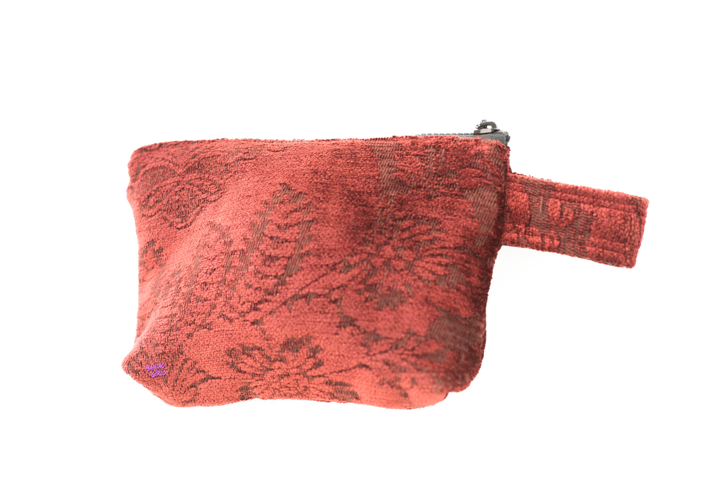 Vintage Burgandy Makeup Bag
