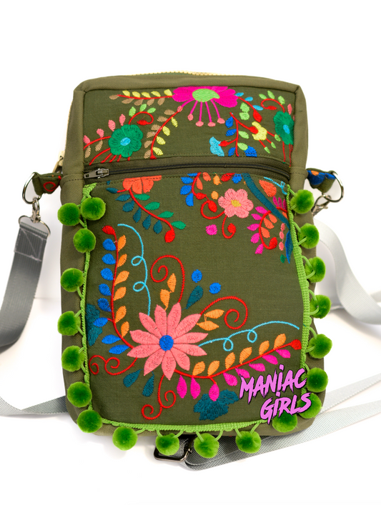 Maniac Green Mexi Long Sling Bag