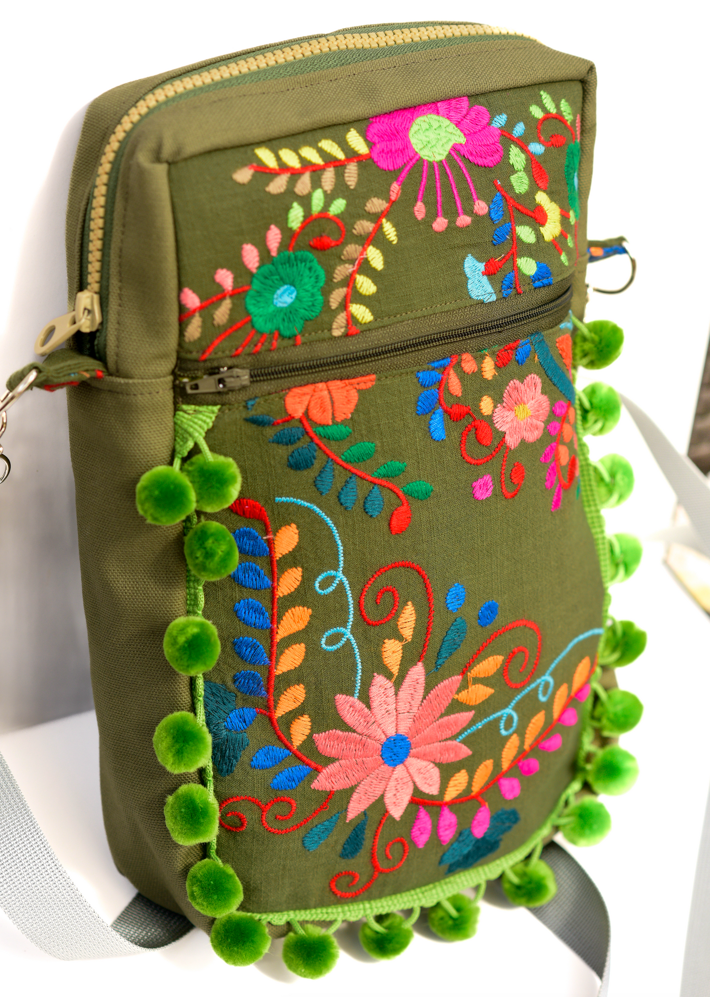 Maniac Green Mexi Long Sling Bag