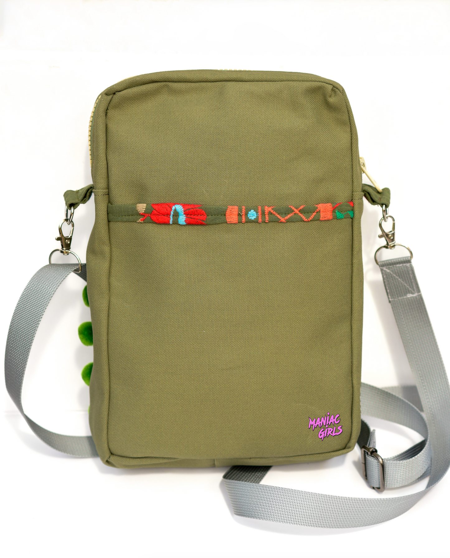 Maniac Green Mexi Long Sling Bag