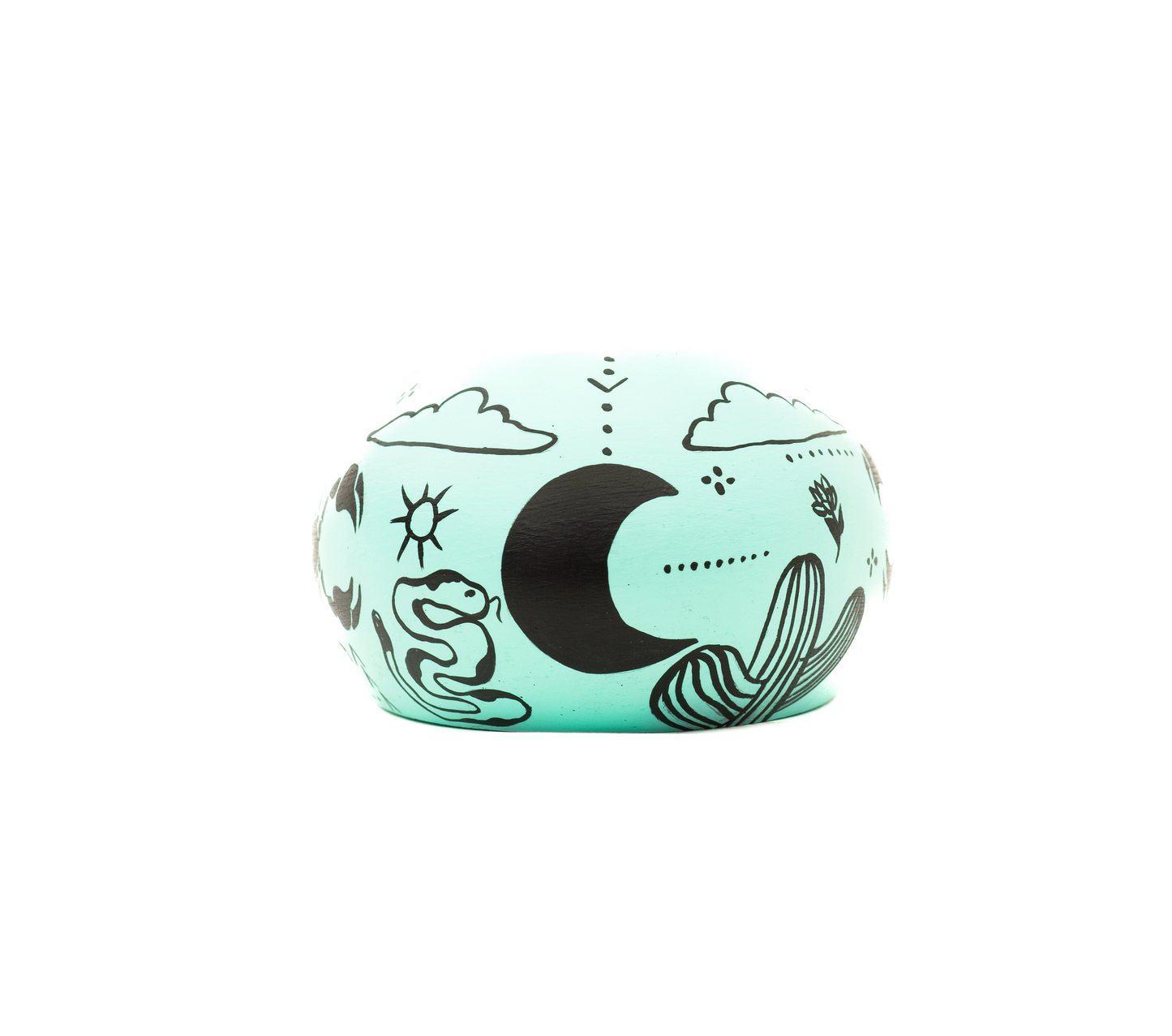 Mojave Bloom Smudge Bowl in Turquoise
