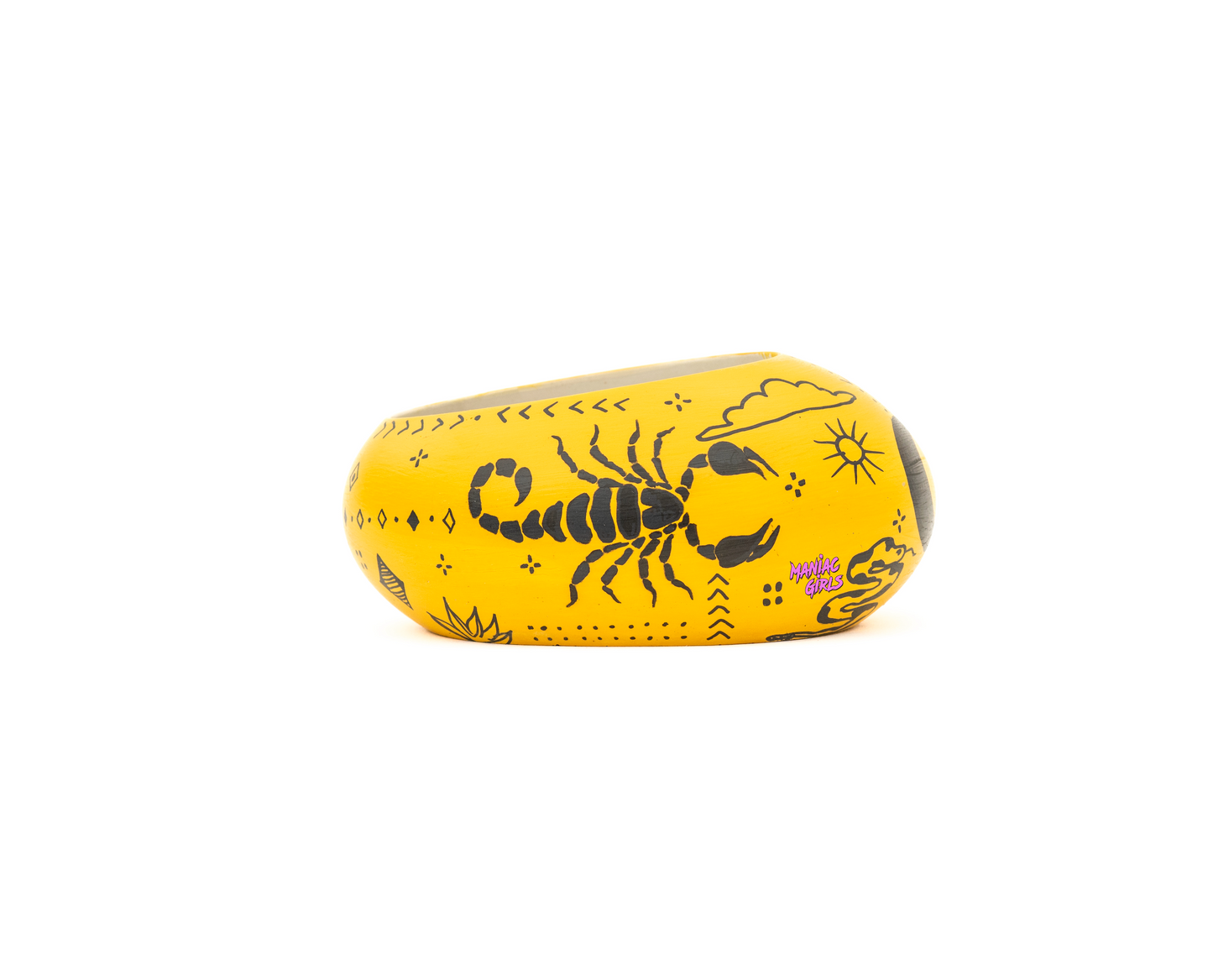 Mojave Bloom Smudge Bowl in Yellow