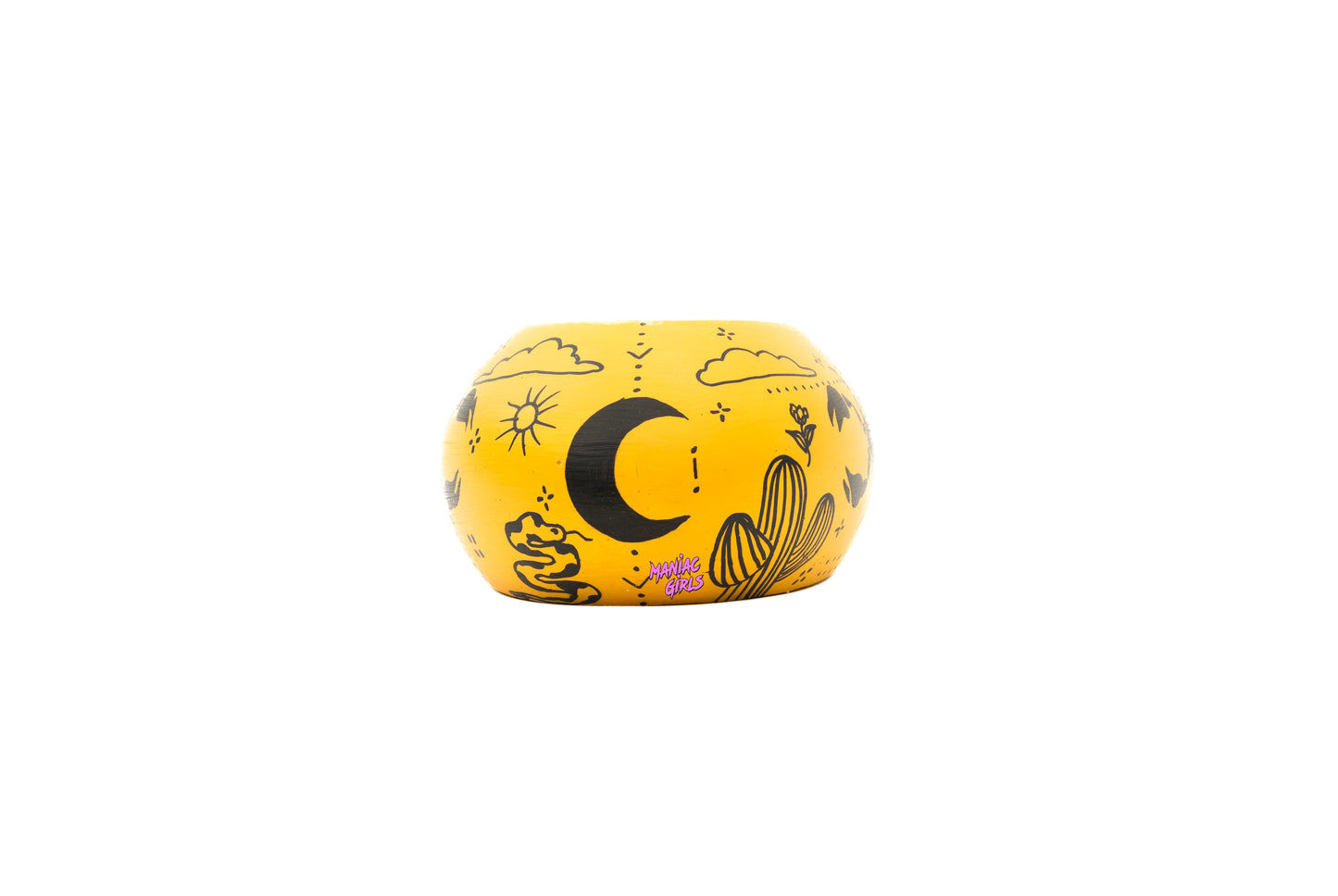 Mojave Bloom Smudge Bowl in Yellow