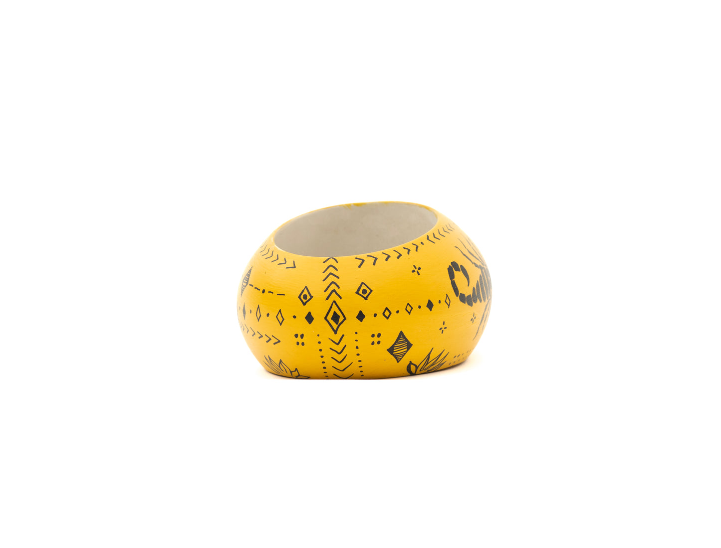 Mojave Bloom Smudge Bowl in Yellow