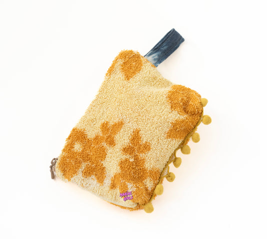 Vintage Yellow Makeup Bag