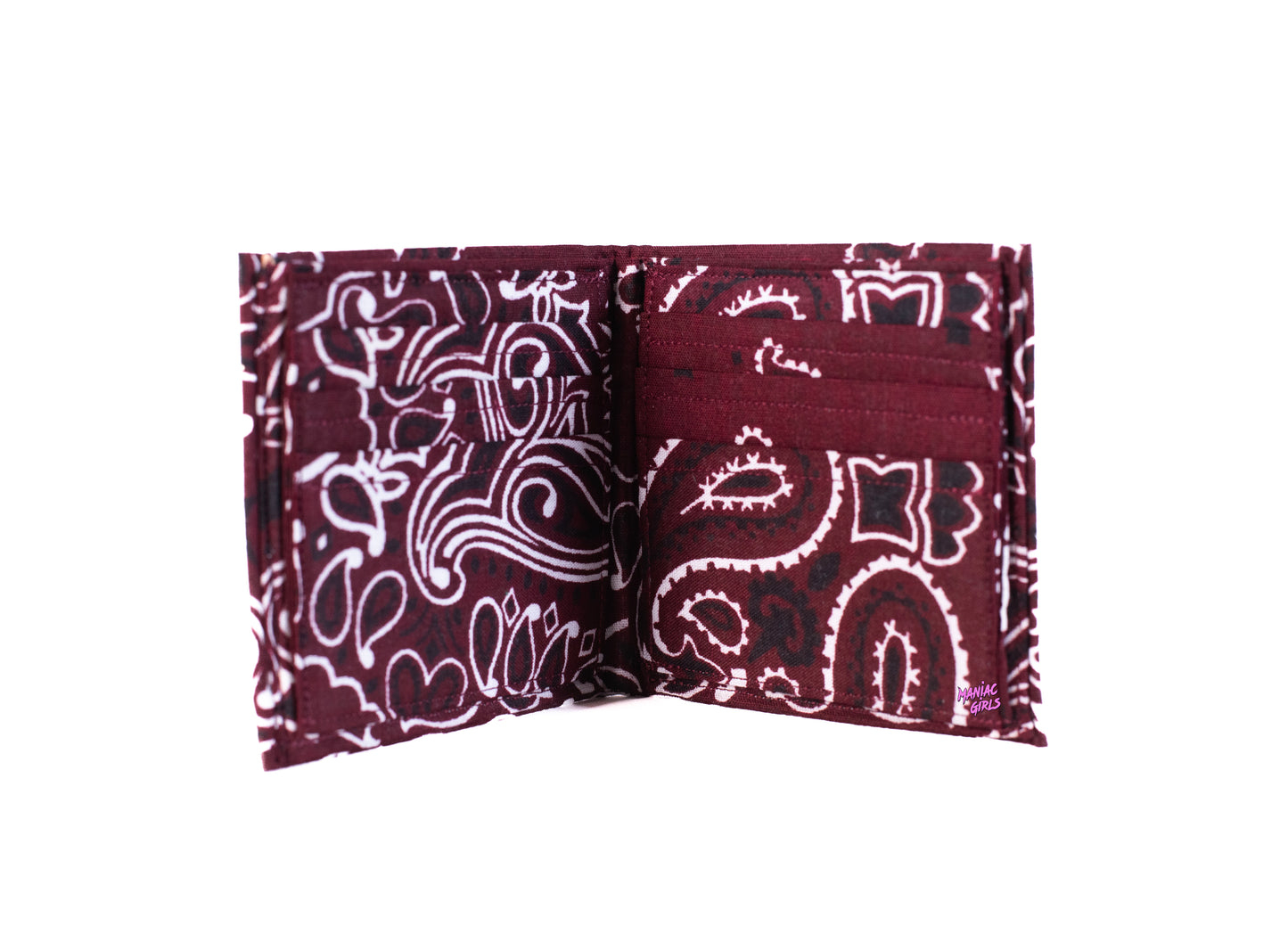 Bandanna Burgandy Wallet